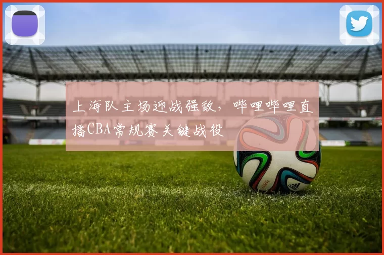上海队主场迎战强敌，哔哩哔哩直播CBA常规赛关键战役