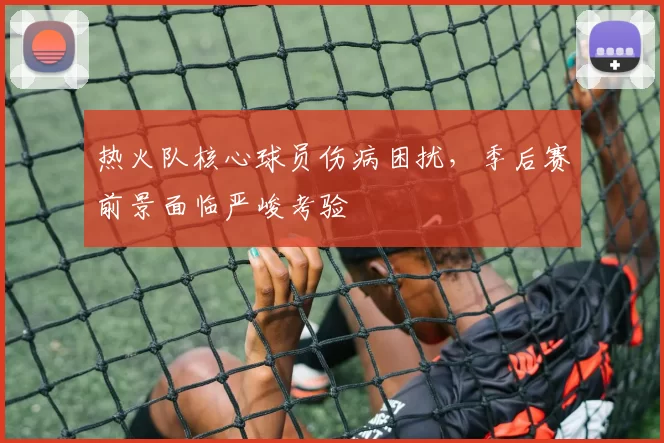热火队核心球员伤病困扰，季后赛前景面临严峻考验